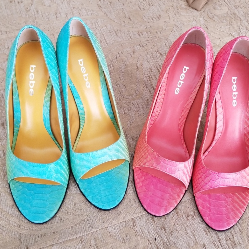 BEBE heels.  SOLD OUT
